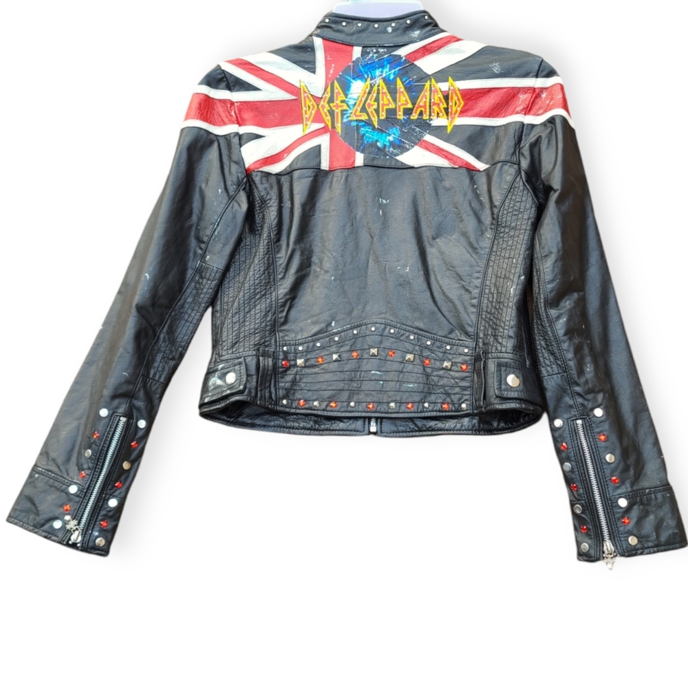 Def Leppard Ladies Leather Jacket from Wilson’s Leather Medium